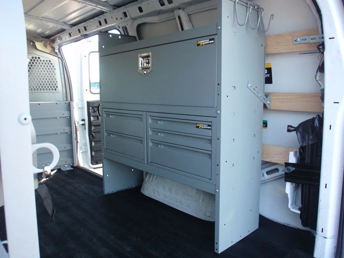 toolchest mounted inside work van